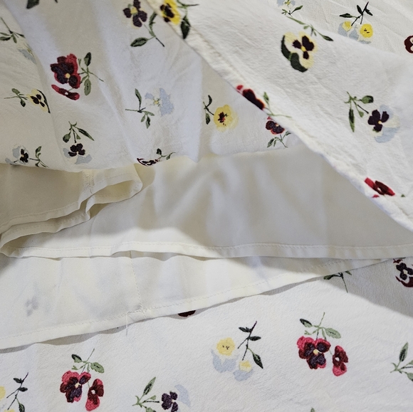 Gap x Doen Floral Midi Dress with Cap Sleeves size XL - Picture 10 of 11